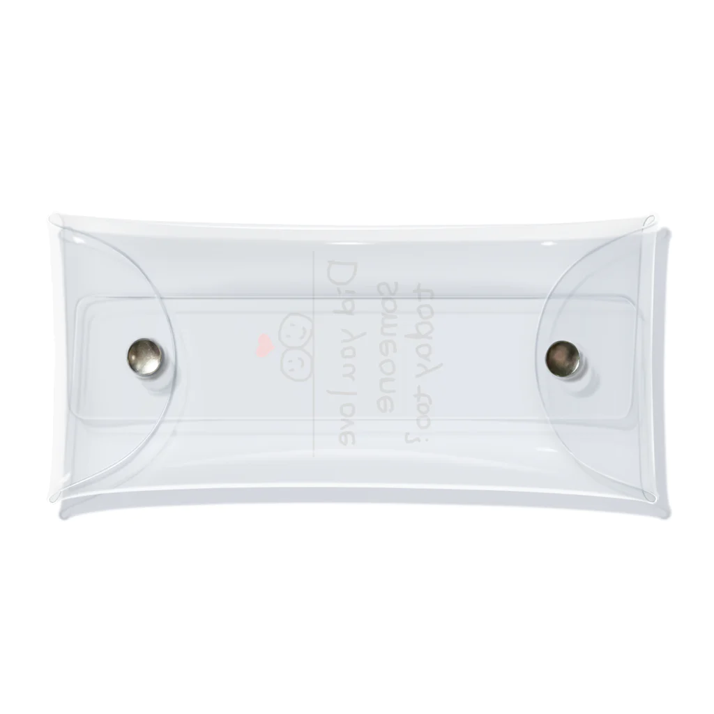 地球産のDid you love someone today too? Clear Multipurpose Case