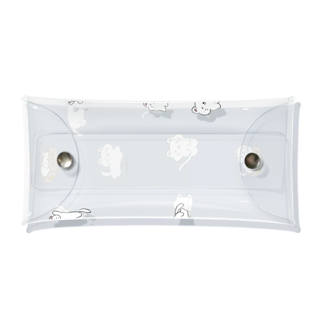 らっこのえんぴつねこ Clear Multipurpose Case