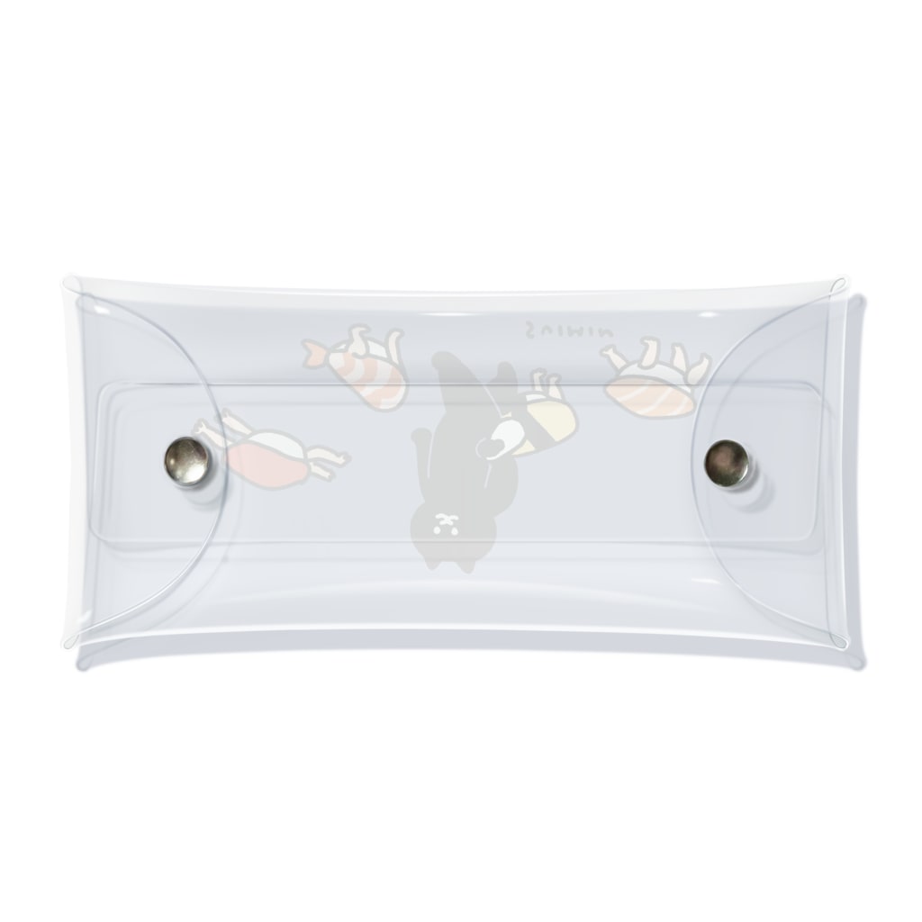 SUIMINグッズのお店の歩き出した寿司 Clear Multipurpose Case