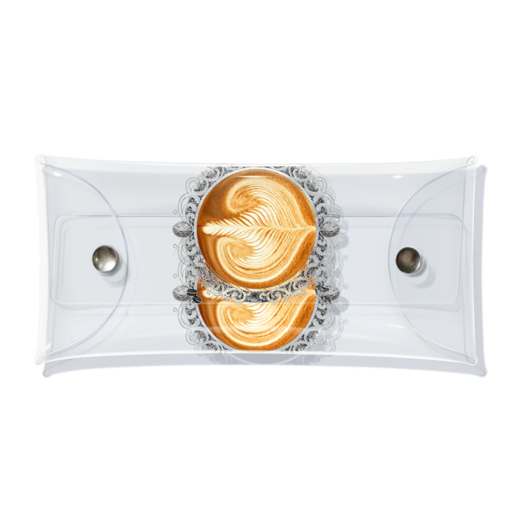 Prism coffee beanの【Lady's sweet coffee】ラテアート エレガンスリーフ  / With accessories ～2杯目～ クリアマルチケース