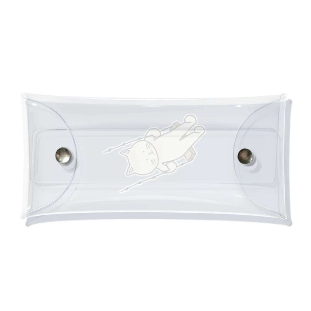 ＋Whimsyのブランコねこ Clear Multipurpose Case