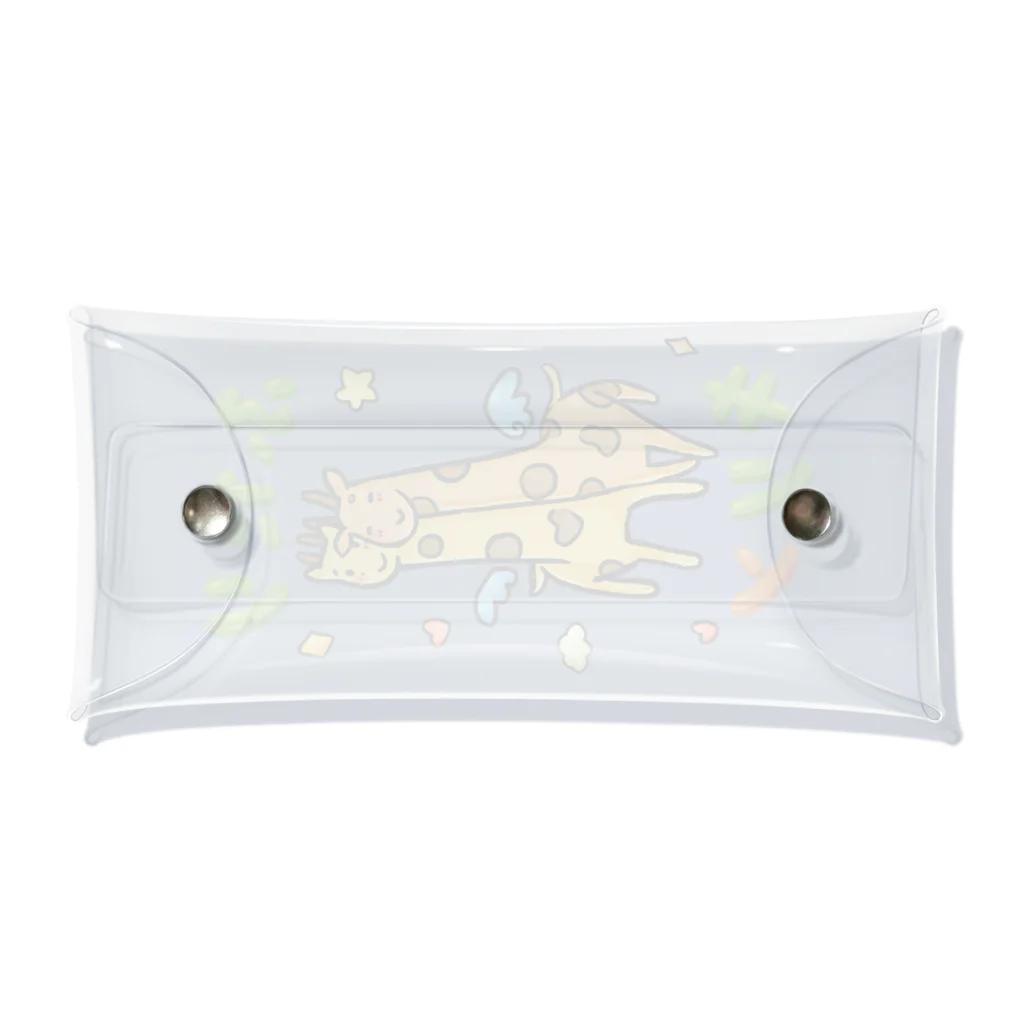 シェリーズワールドのふたりキリン🦒💕　カップル　恋人　麒麟　バレンタイン Clear Multipurpose Case