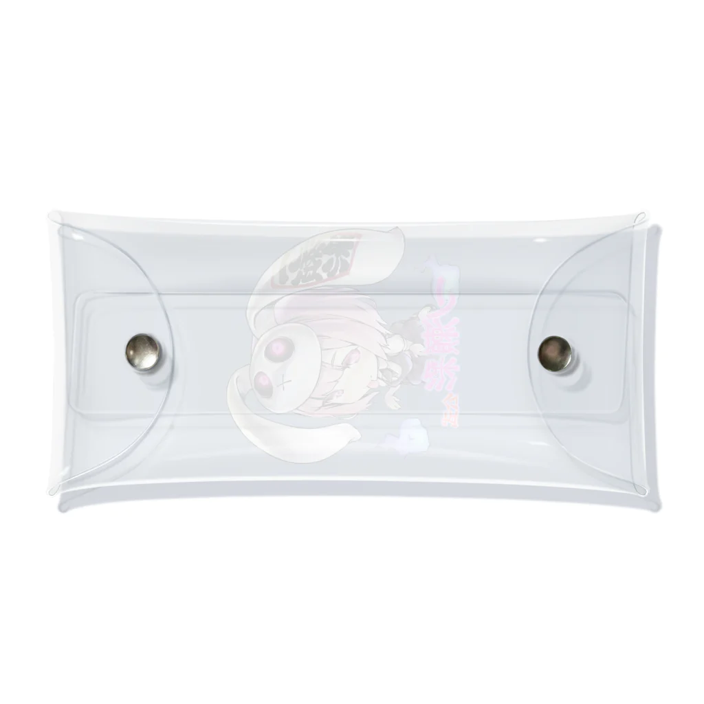 🤍一ノ瀬 彩 🐇⸒⸒ suzuri支店🤍の一ノ瀬彩ちびｷｬﾗ:LOGO付【ﾆｺｲｽﾞﾑ様Design】 Clear Multipurpose Case