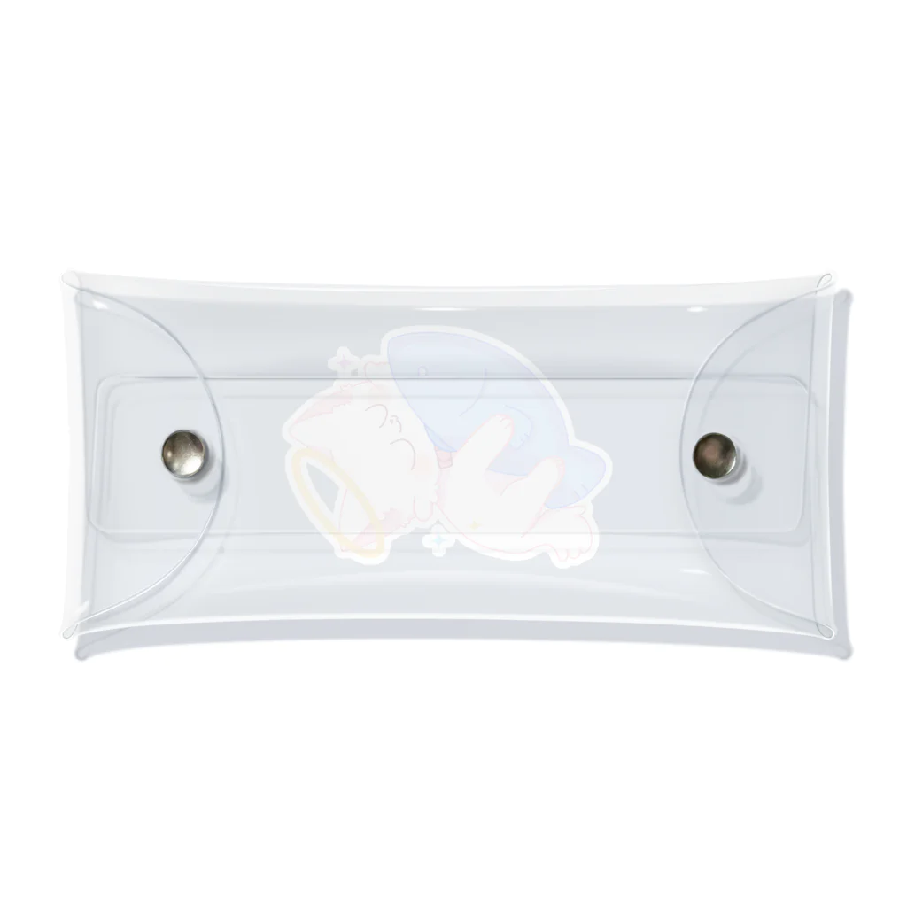 ちょこっぷのお魚大好きねこまるくん Clear Multipurpose Case