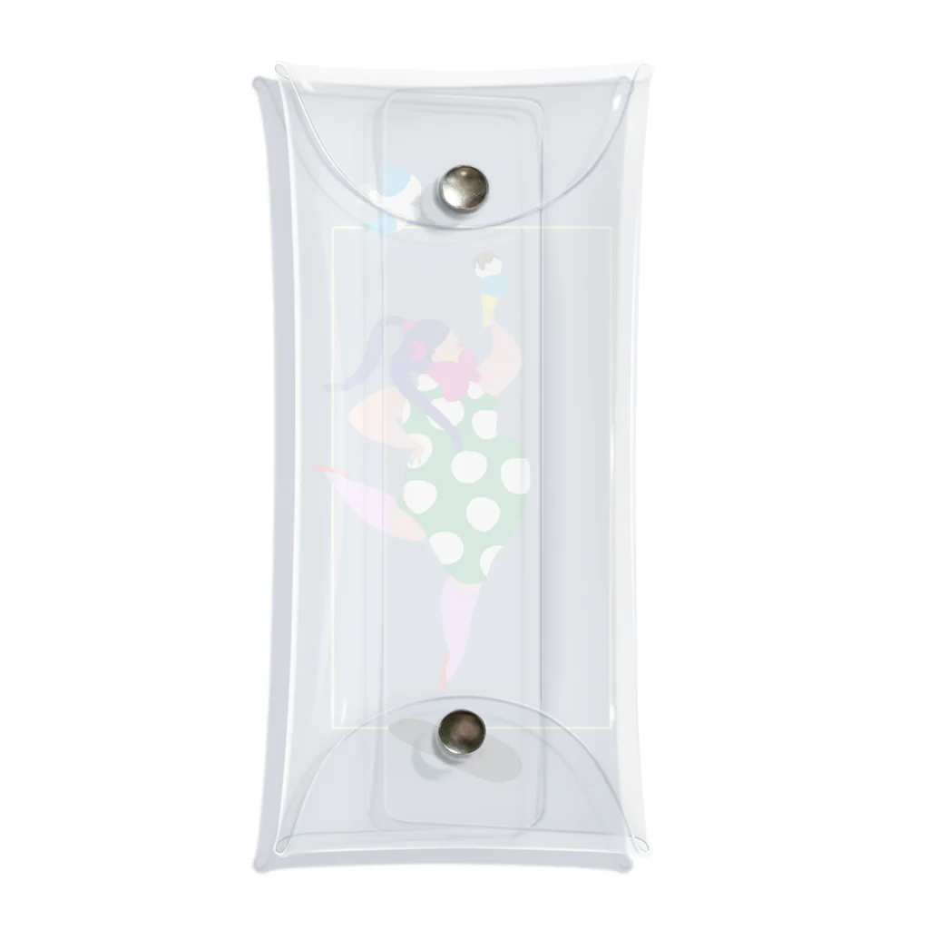 fig-treeの水玉の女01 Clear Multipurpose Case
