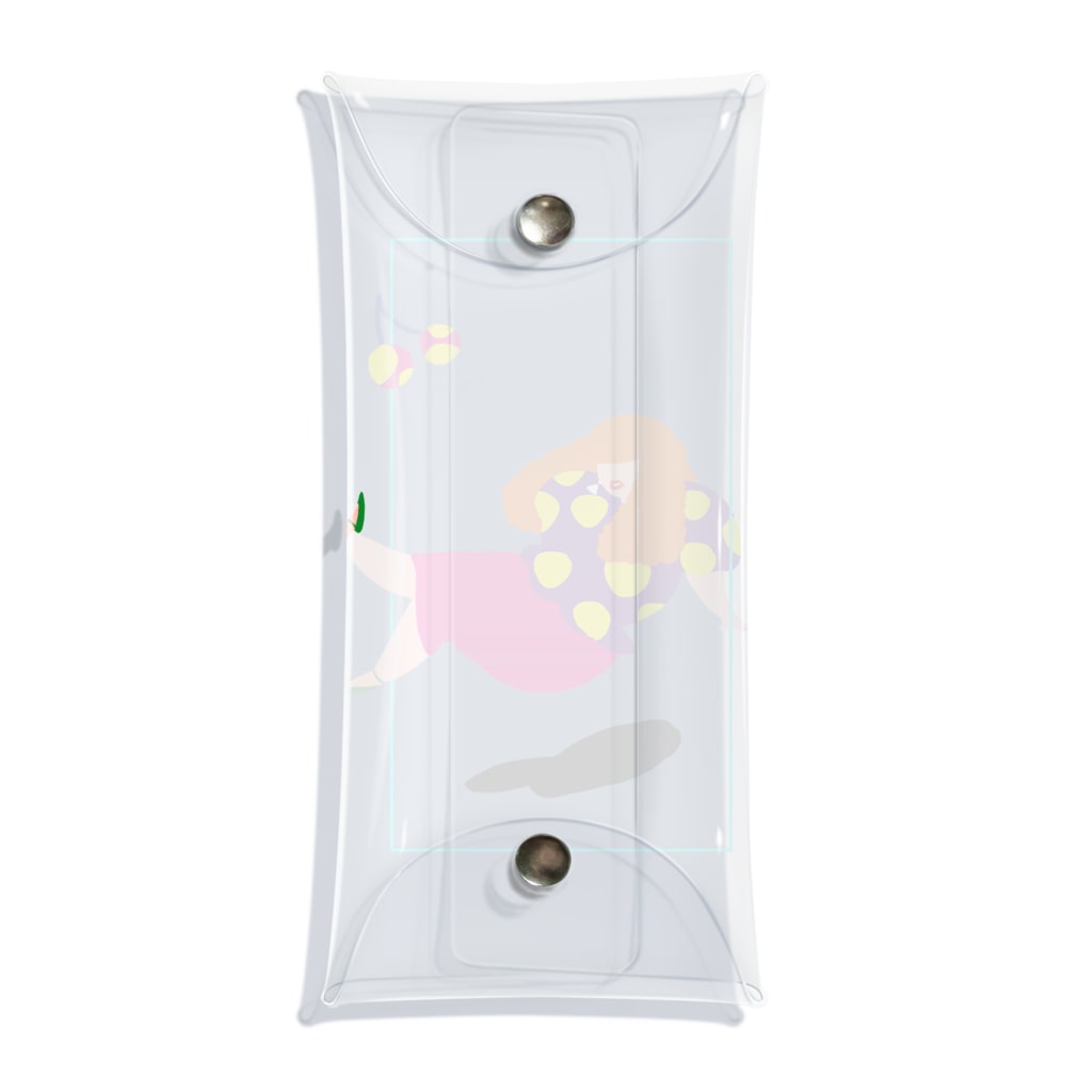 fig-treeの水玉の女04 Clear Multipurpose Case