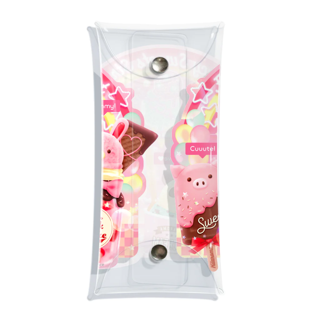 キラロマのFancy Sweets Street No.01 Clear Multipurpose Case