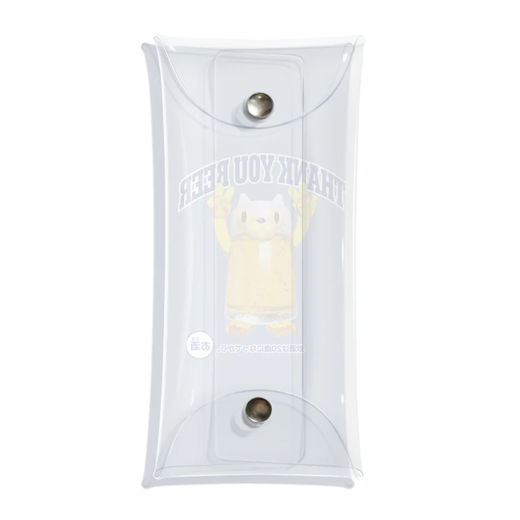 LONESOME TYPE ススのビールジョッキ🍺(猫) Clear Multipurpose Case