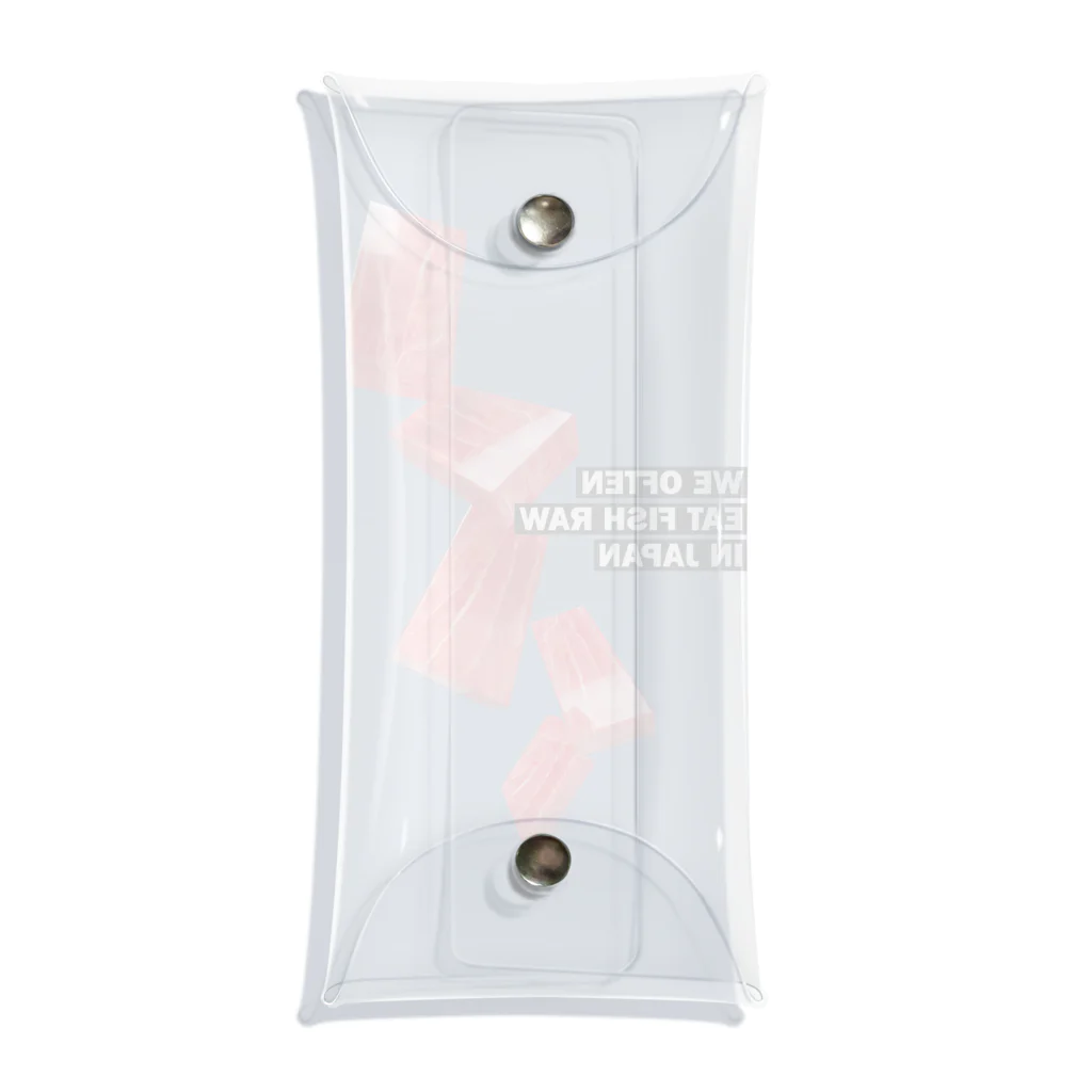 LONESOME TYPE ススの日本ではしばしば魚を生で食べる（まぐろ） Clear Multipurpose Case