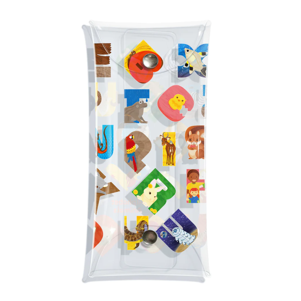 tawtawのAlphabet Animals - square Clear Multipurpose Case