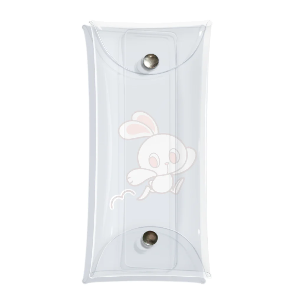 レタ(LETA)のぽっぷらうさぎ(じゃんぷ！) Clear Multipurpose Case