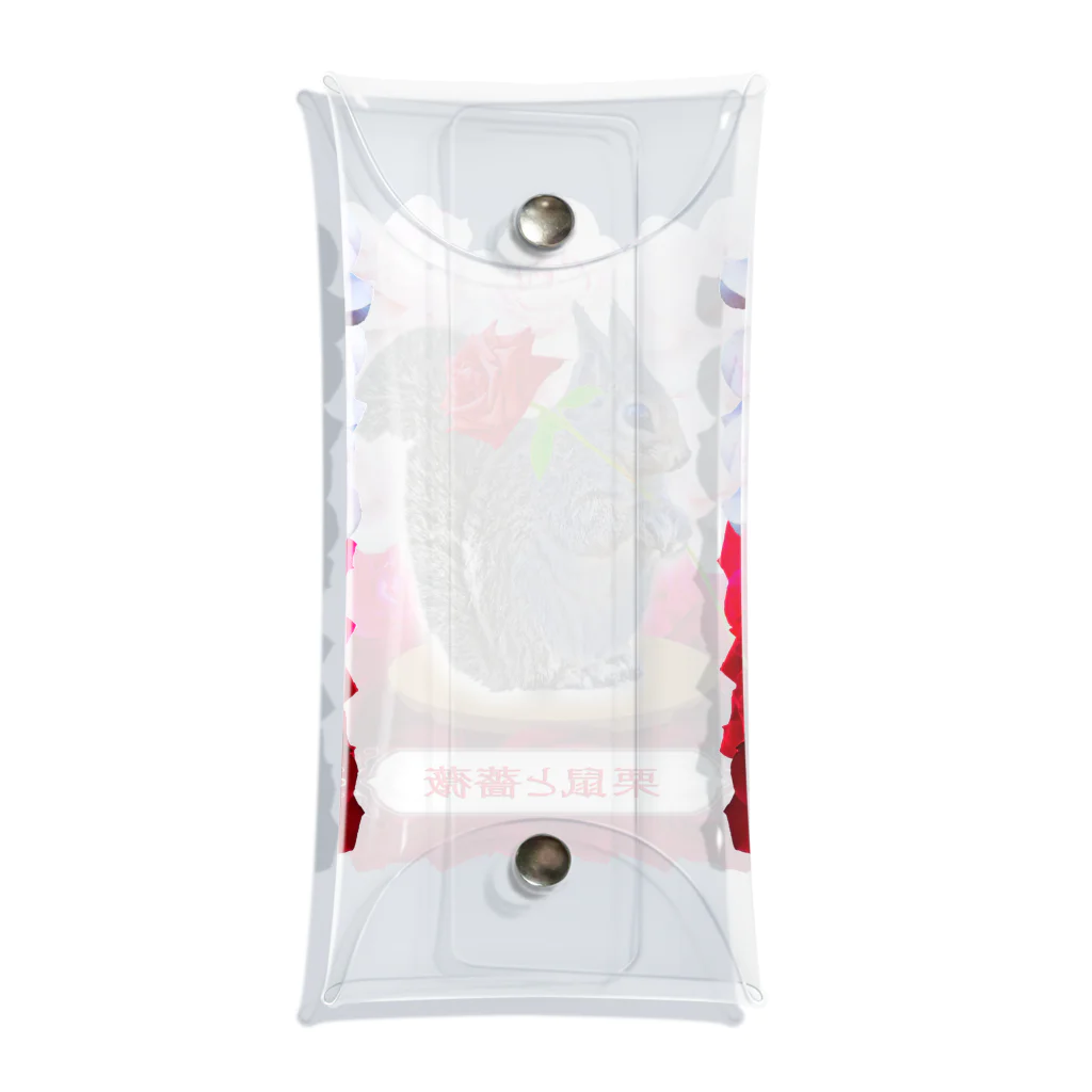 shikisai02sの栗鼠と薔薇 Clear Multipurpose Case