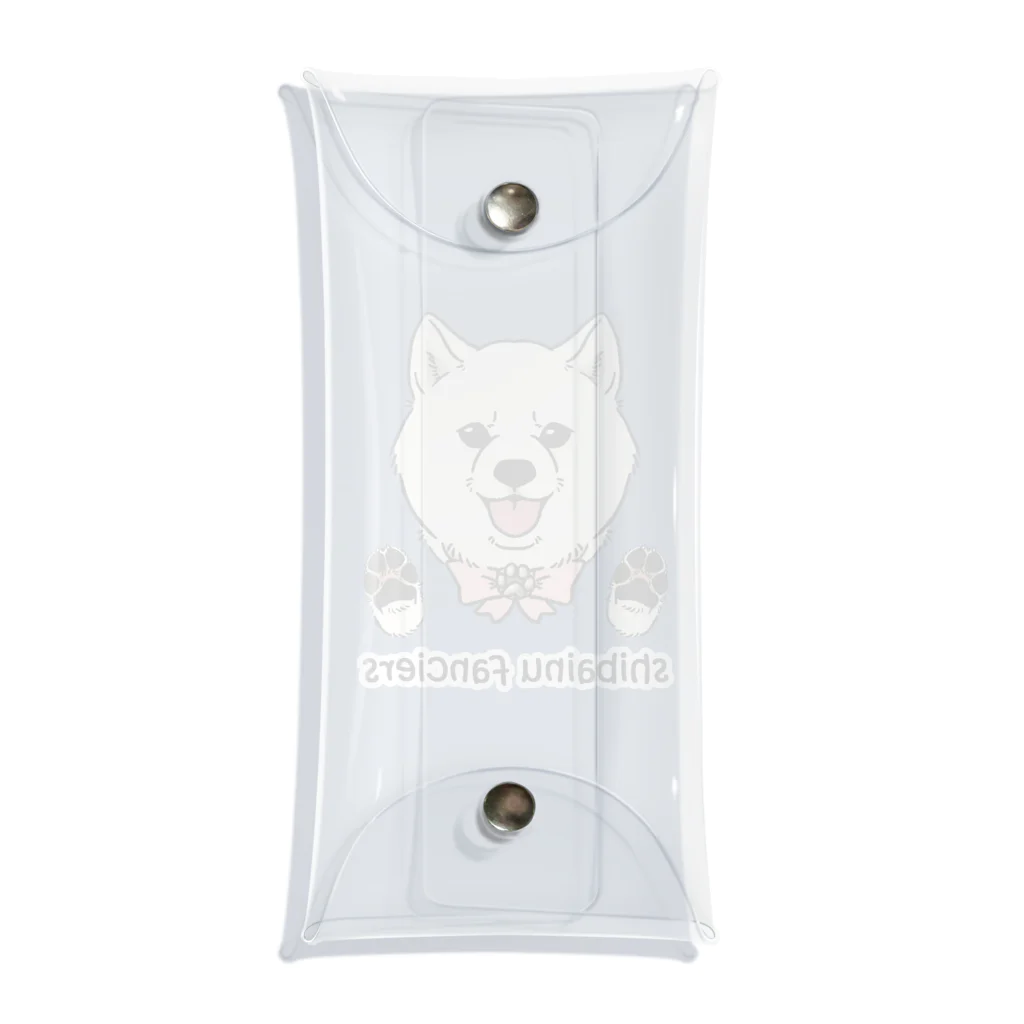 豆つぶのshiba-inu fanciers(白柴) Clear Multipurpose Case