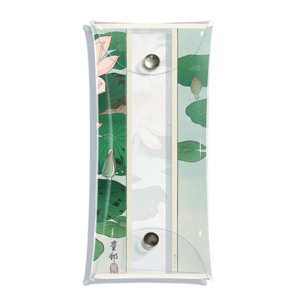 MUGEN ARTの小原古邨　睡蓮　Ohara Koson / Water Lilies Clear Multipurpose Case