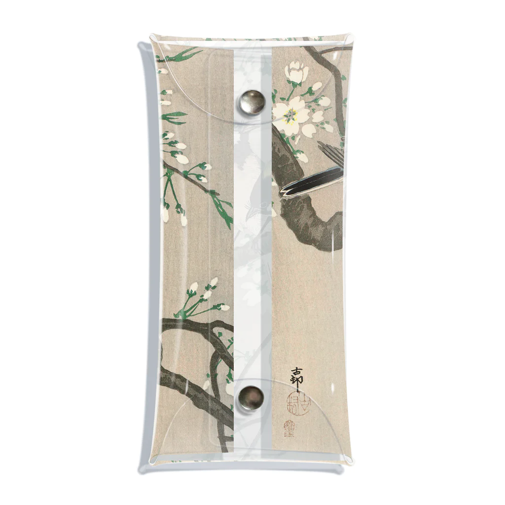 MUGEN ARTの小原古邨　桜の枝に四十雀 Ohara Koson 日本のアートTシャツ＆グッズ Clear Multipurpose Case