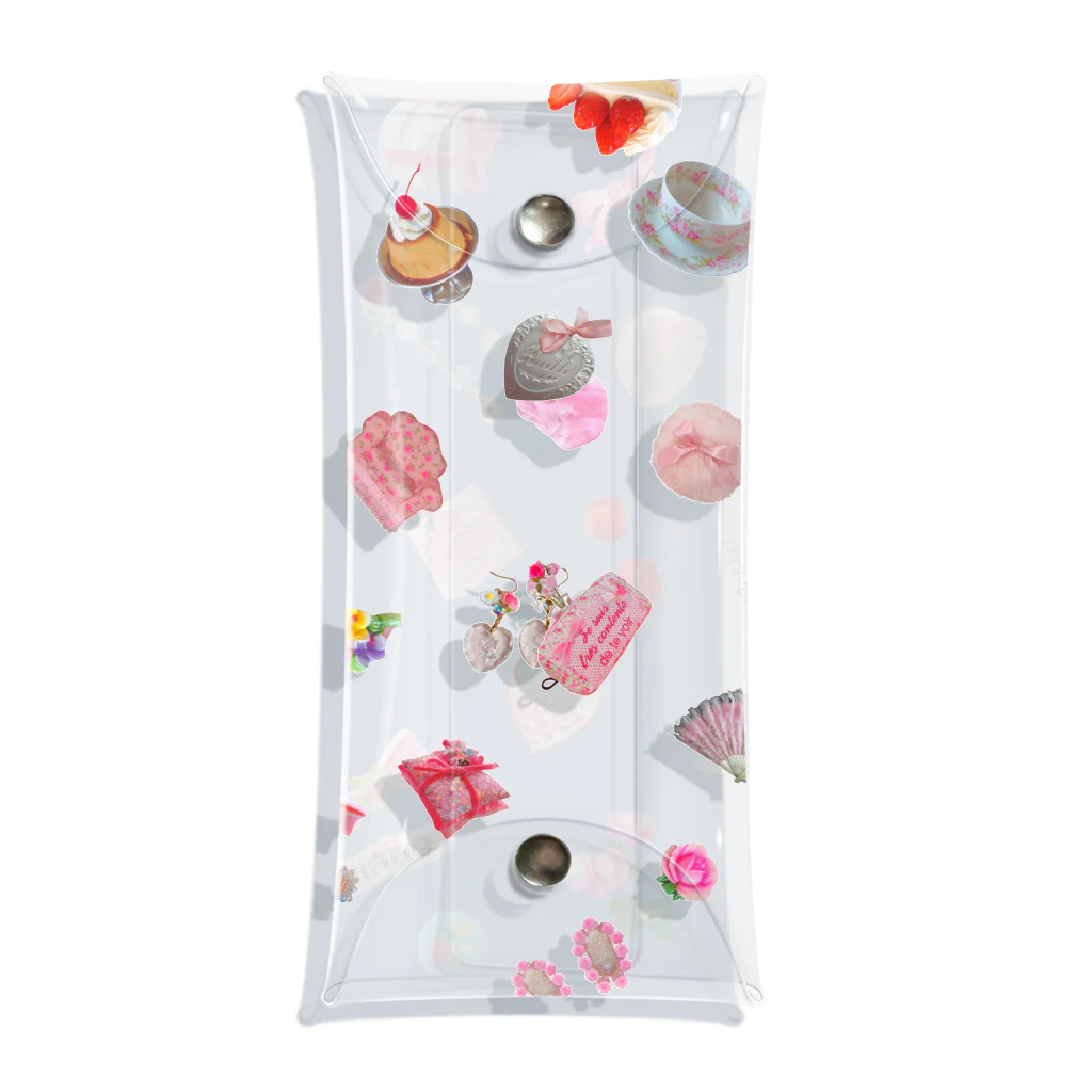 MICHU_COQUETTEのMICHU COQUETTE vorious items clear case Clear Multipurpose Case