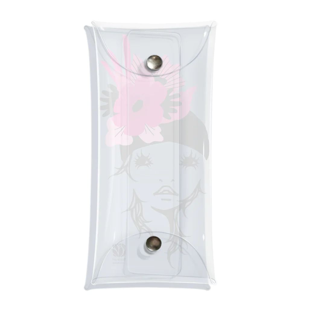 イラストレーターこたけゆか 公式オリジナルグッズのFlower girl Clear Multipurpose Case