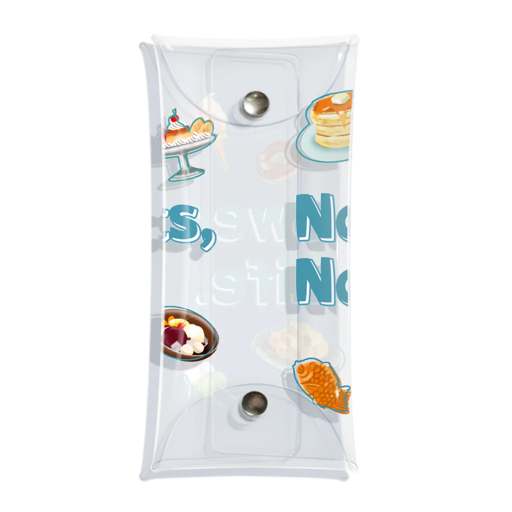 SU-KUのNo Sweets,No Life. Clear Multipurpose Case