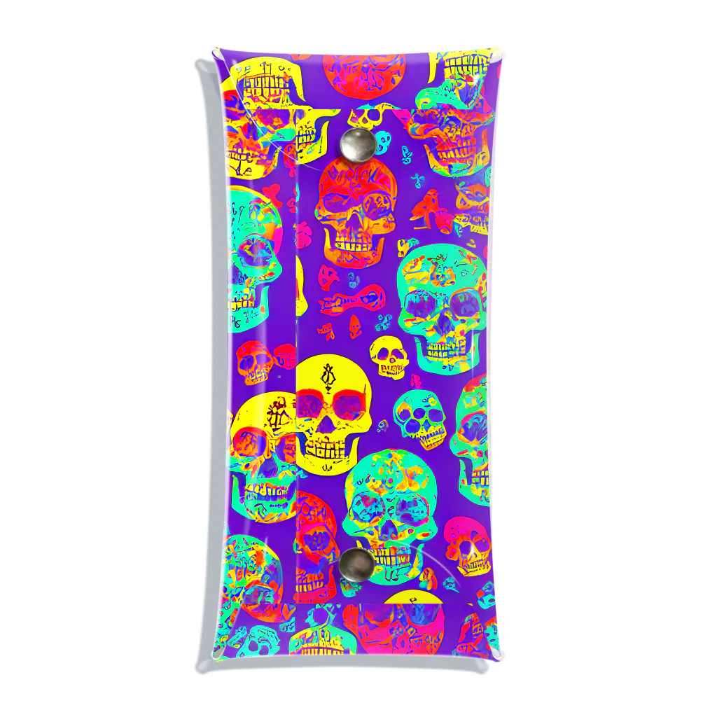 TakashiSのskull wallpaper Clear Multipurpose Case