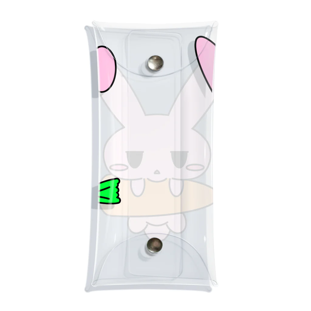 ムスっと！のムスっとうさちゃん Clear Multipurpose Case