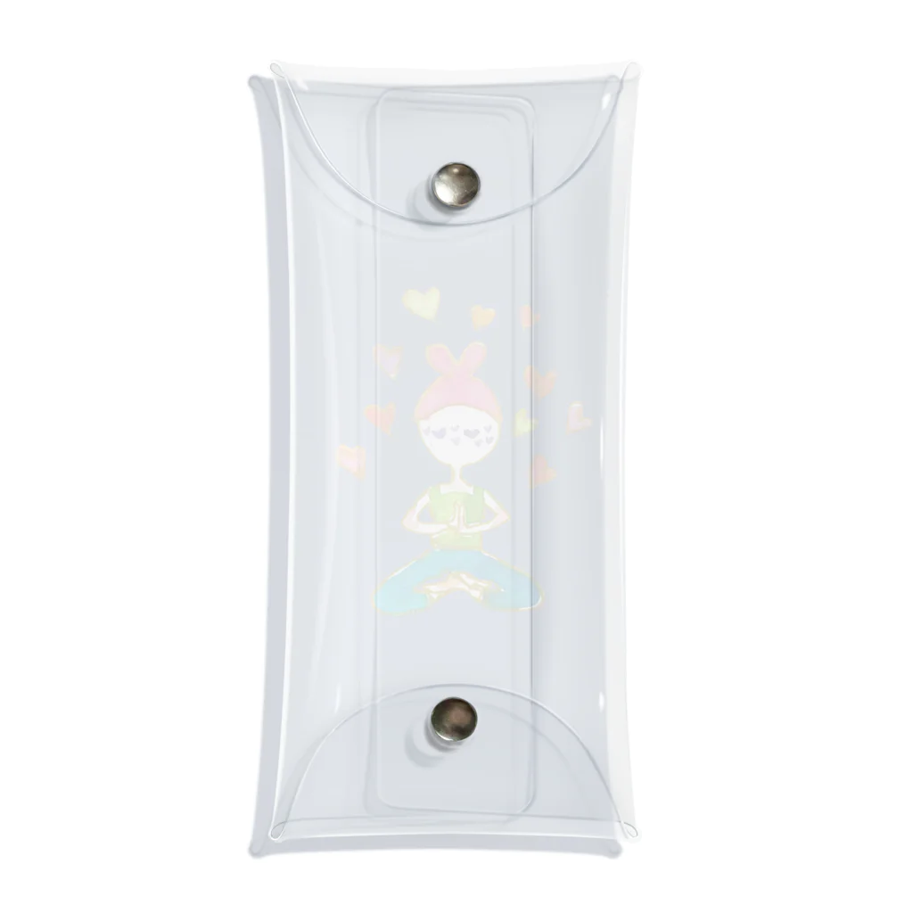 onmycolorの楽描き店のそばかすこちゃん with LOVE (小物） Clear Multipurpose Case