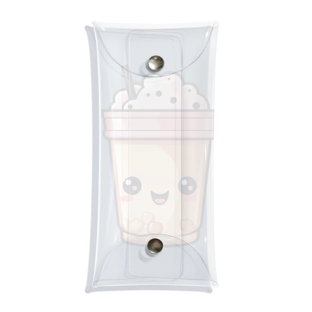 Vasetti_pressのタピオカミルクティー Clear Multipurpose Case