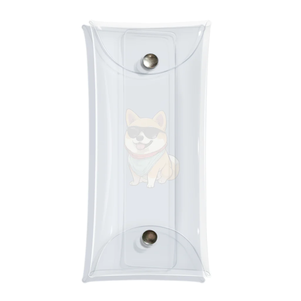 lilymummy リリマミのイカした柴犬 Clear Multipurpose Case