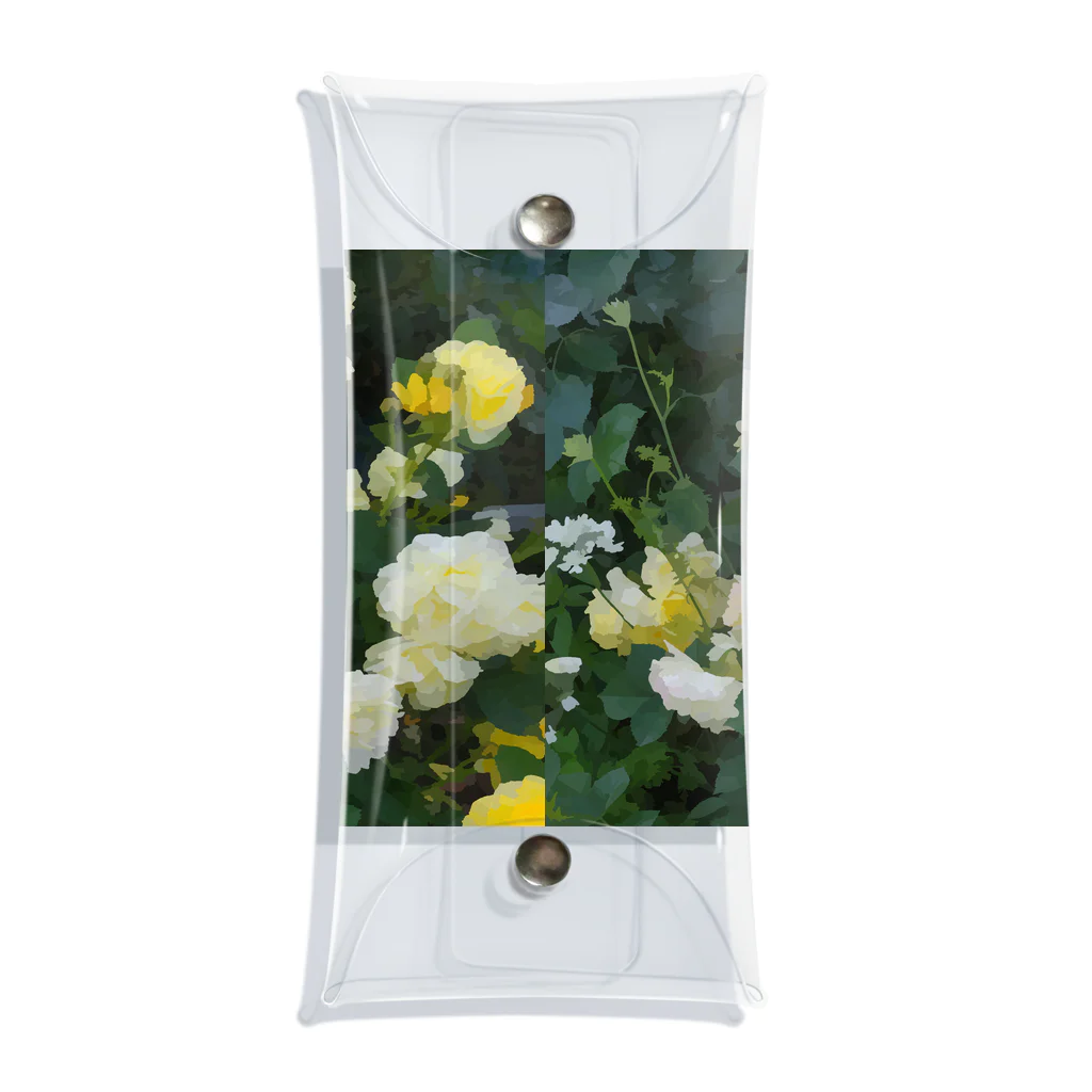 bitpiyoの黄色い薔薇の花 Clear Multipurpose Case