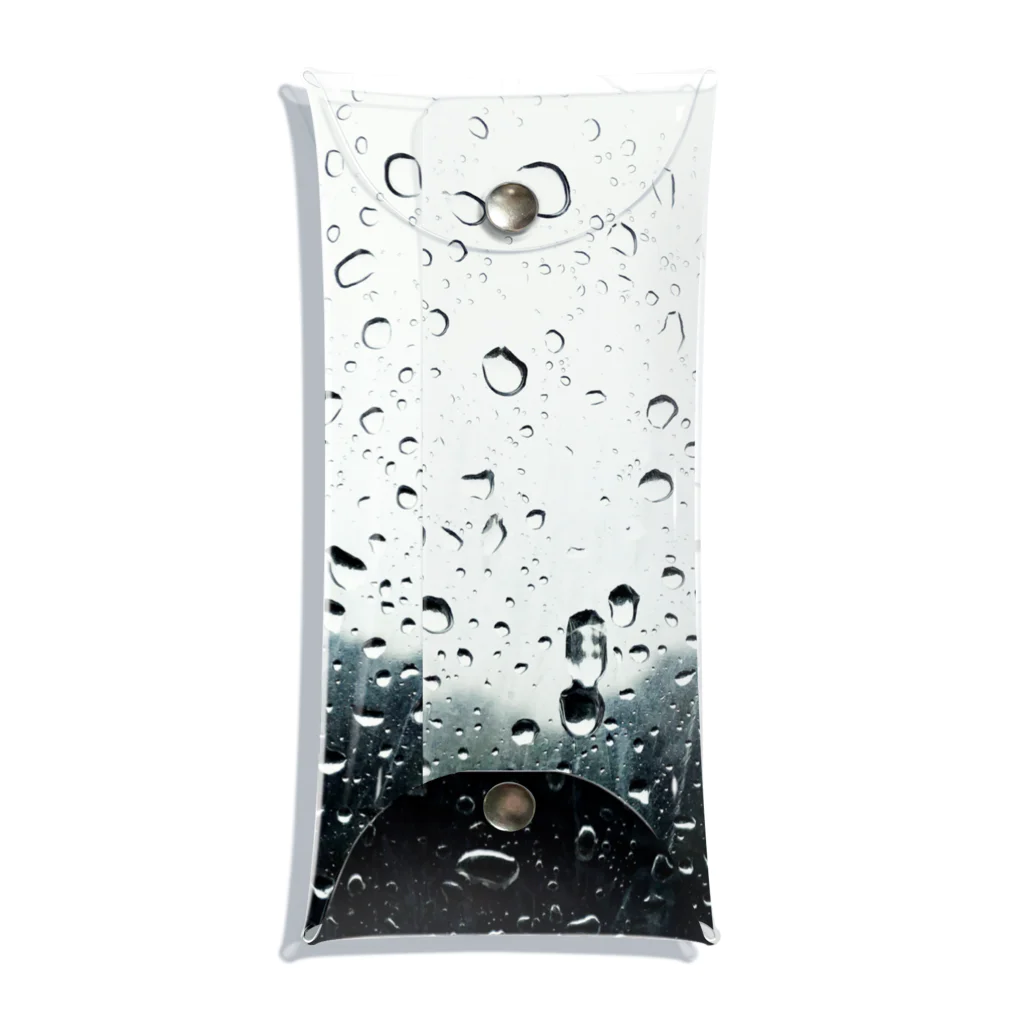 モリチエコの雨 Clear Multipurpose Case