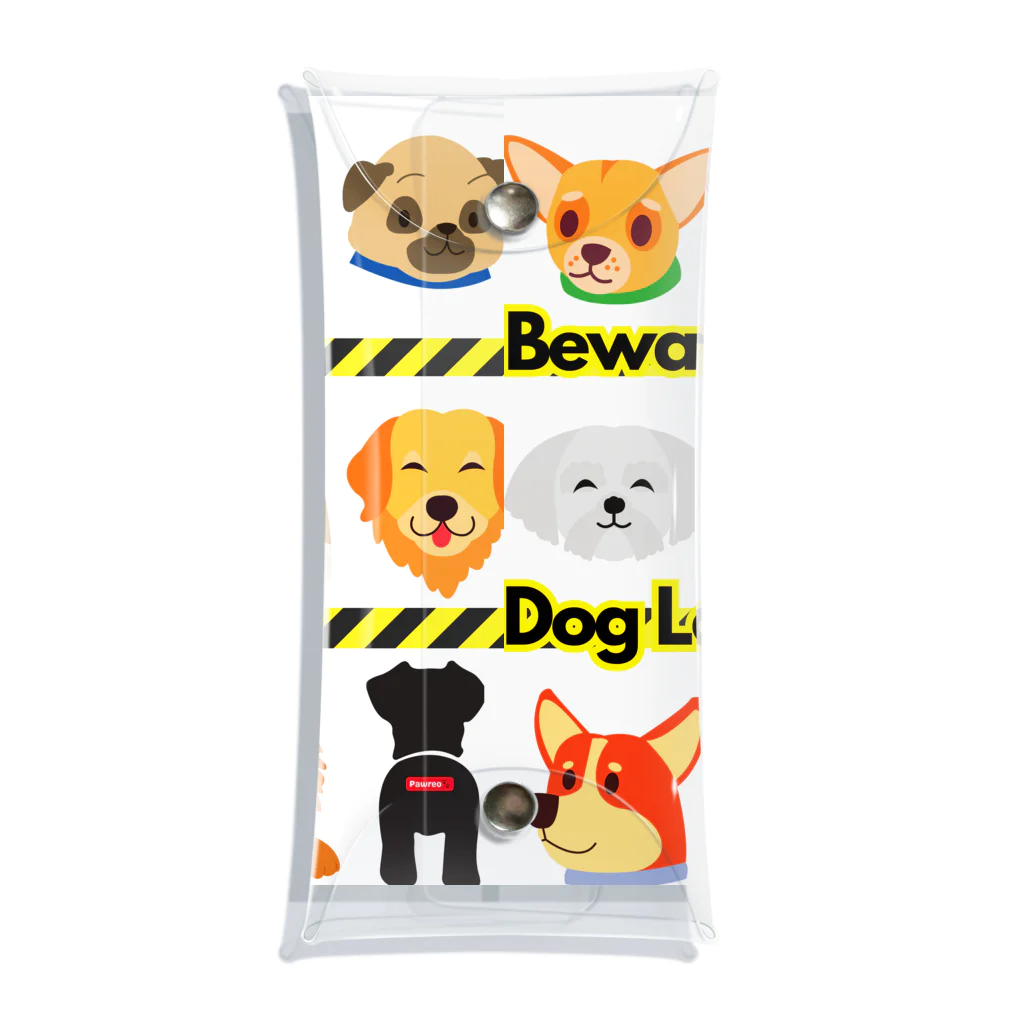 BarkingBeatsのBeware: Dog Lover Zone Clear Multipurpose Case