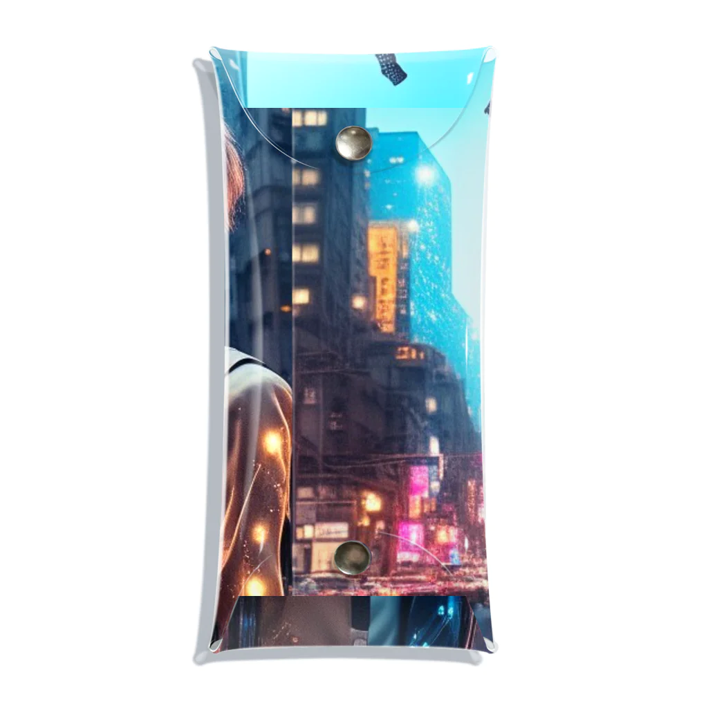 𝔔𝔘𝔒ℜℑ𝔄のCyberpunk giraffe Clear Multipurpose Case