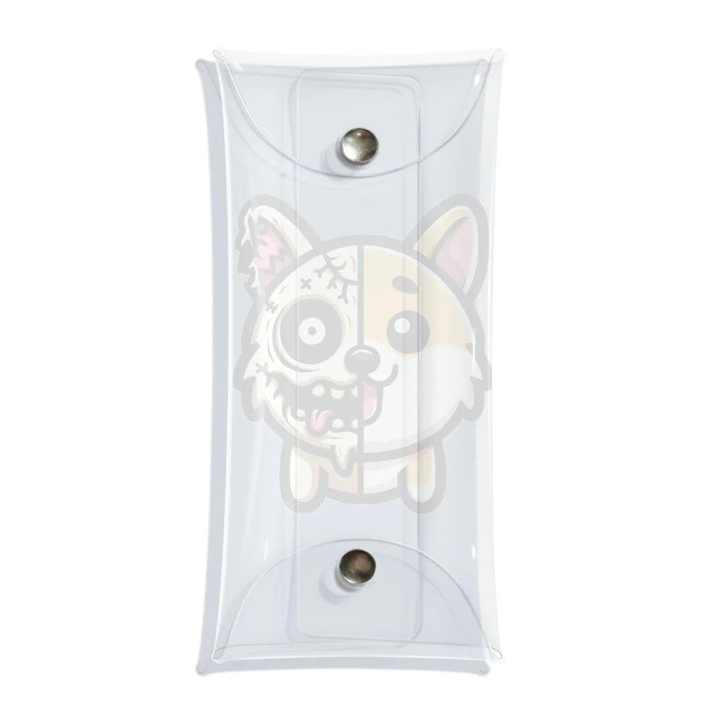 Mine-1のかわいい芝犬グッズ　ゾンビ化 Clear Multipurpose Case