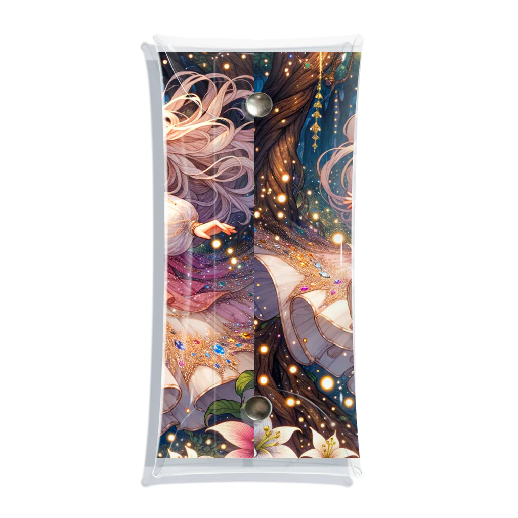 Sesilionの星の精霊の夜舞 Dance of the Star Spirit Clear Multipurpose Case