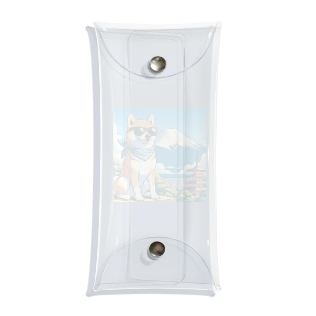 ピヨっこのサングラス犬　【銀次郎】 Clear Multipurpose Case