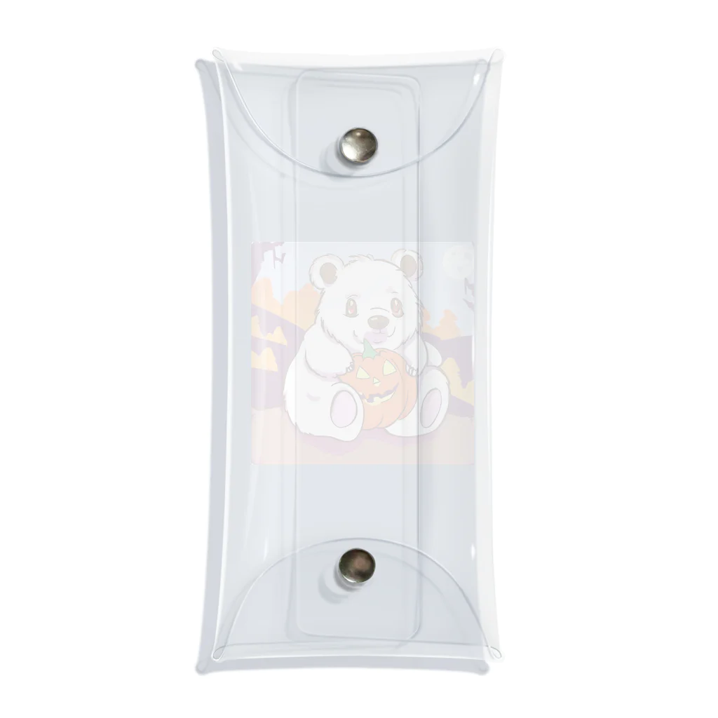 アルト&ウィズのハロウィンクマちゃん🎃 Clear Multipurpose Case