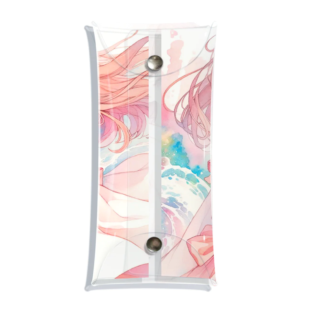 AIと愛とARTのSHOPの風になびく乙女 Clear Multipurpose Case