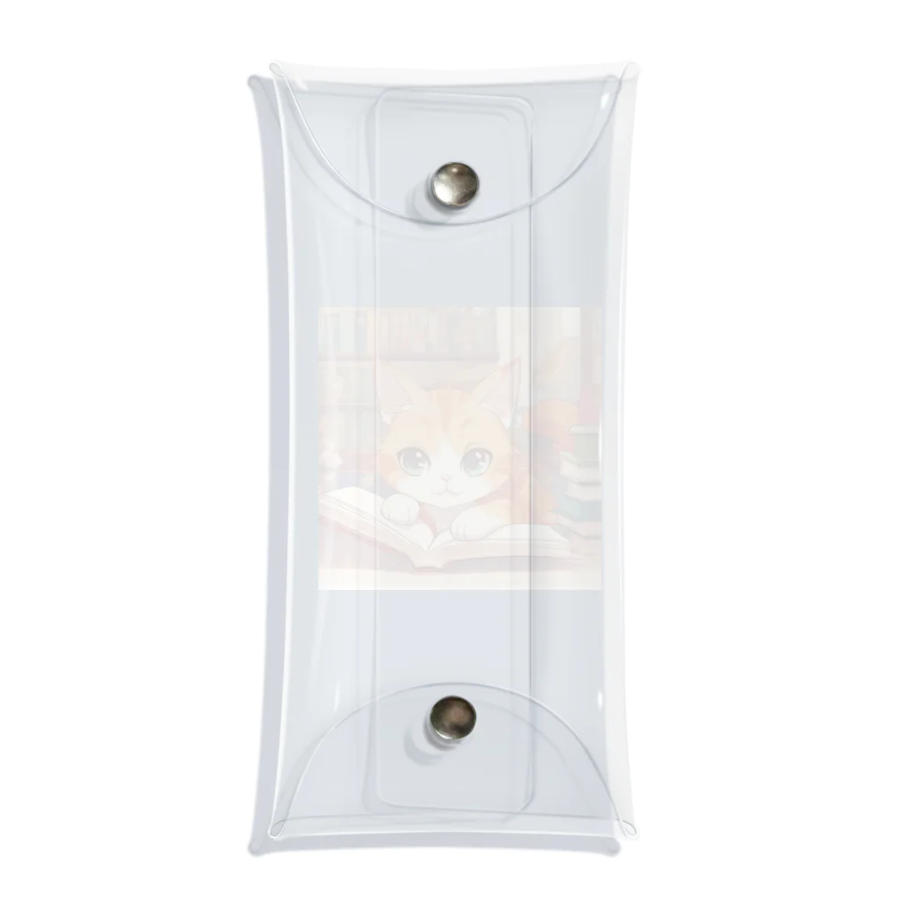 星パンダショップのほんよみかんねこ Clear Multipurpose Case