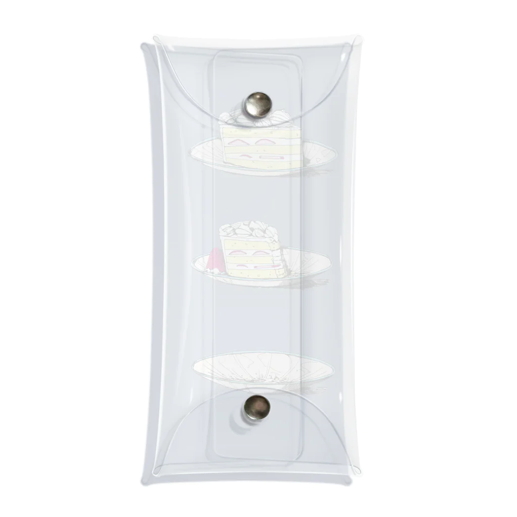 嘉原麦のEating cake Clear Multipurpose Case