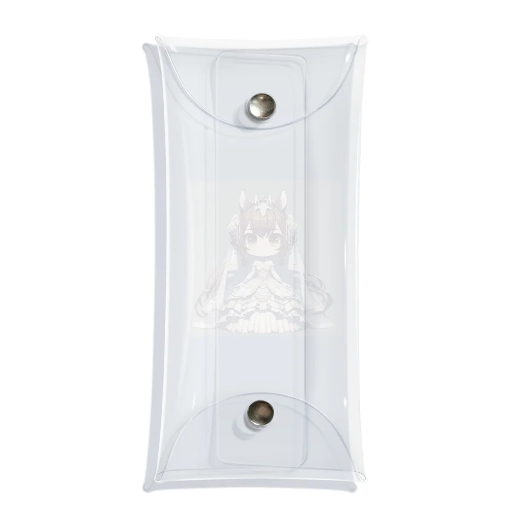 干支シティの午の花嫁 Clear Multipurpose Case