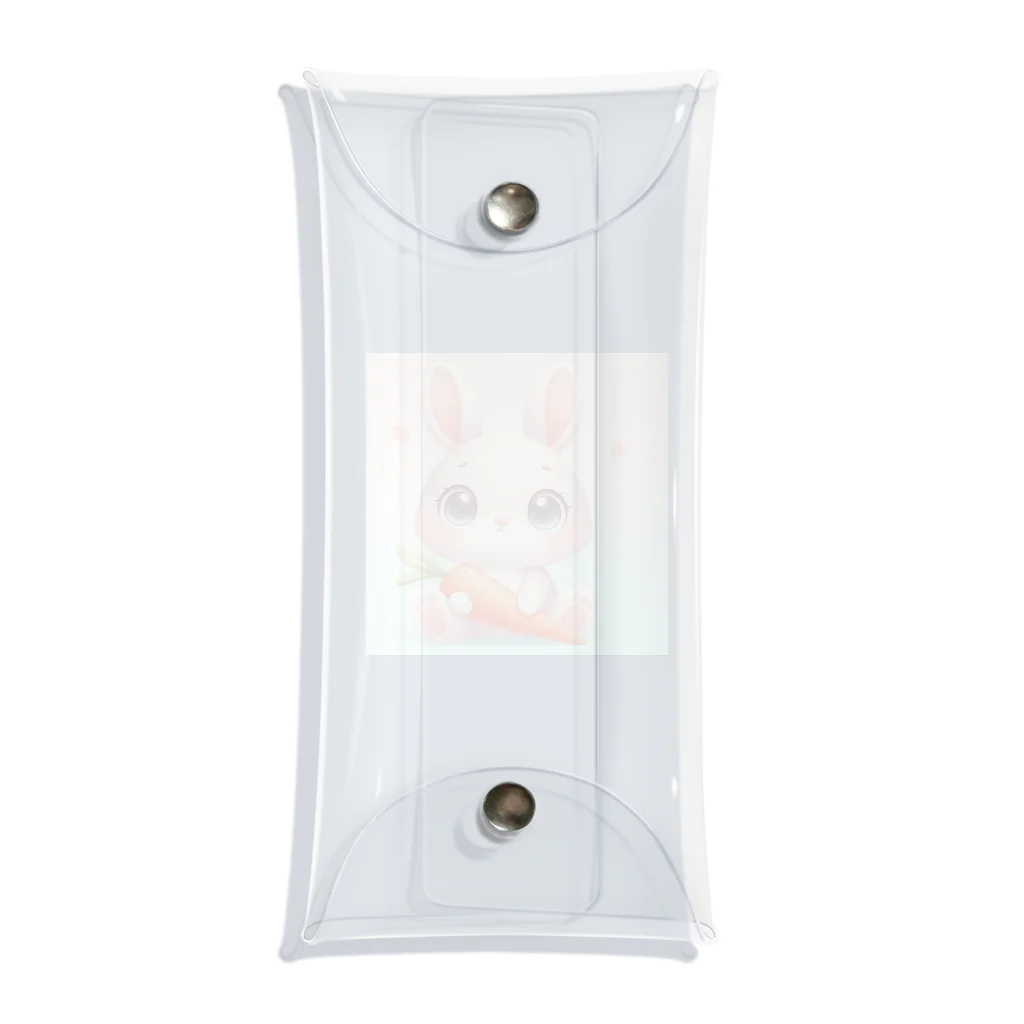 激カワポテぐっずのうるうるうさ子ちゃん🥕 Clear Multipurpose Case