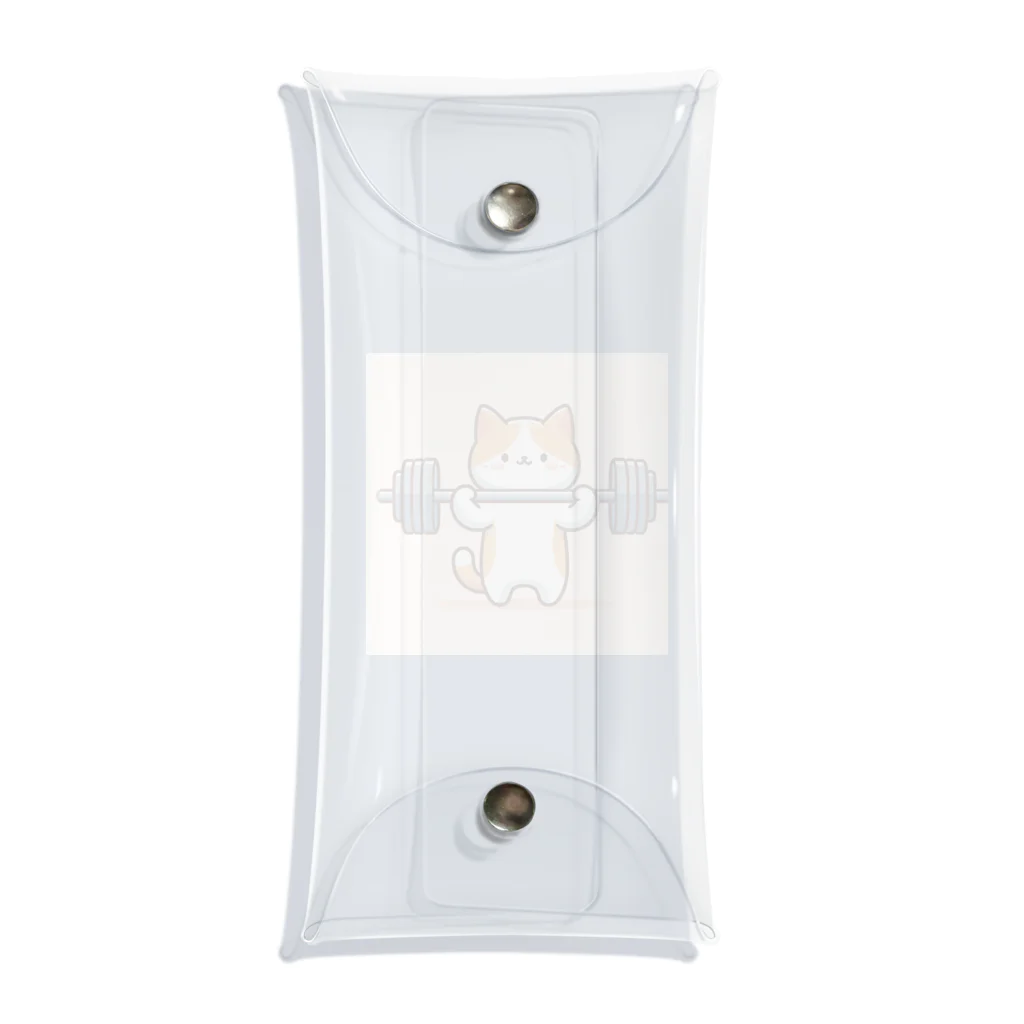 ibashunyaのアームカール猫 Clear Multipurpose Case