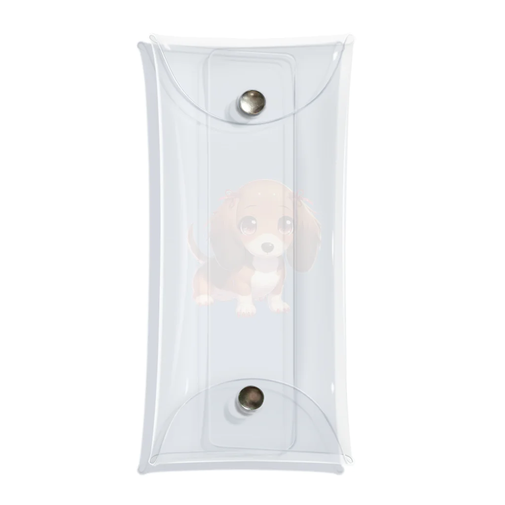 Dog Selectionのミニチュアダックス　女の子　アイテム Clear Multipurpose Case