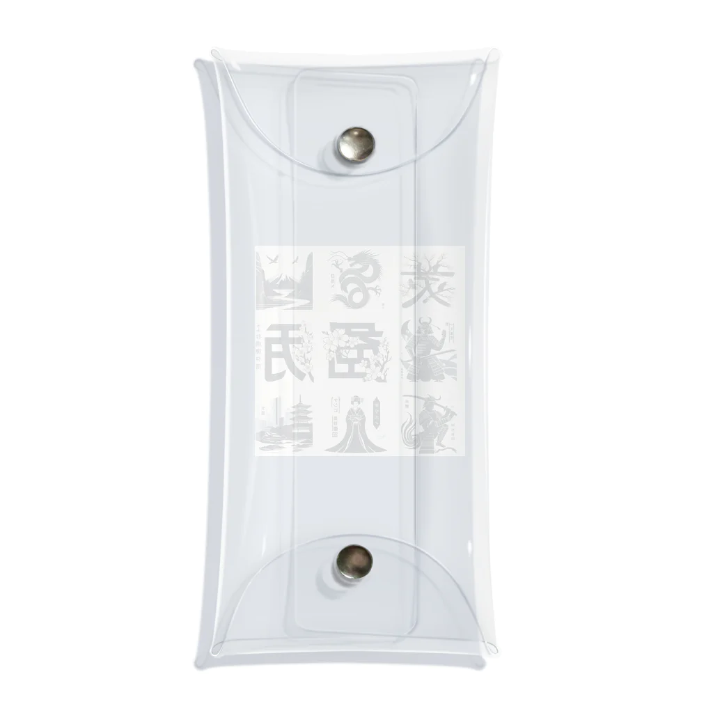 hanaKのKANJI japan Clear Multipurpose Case