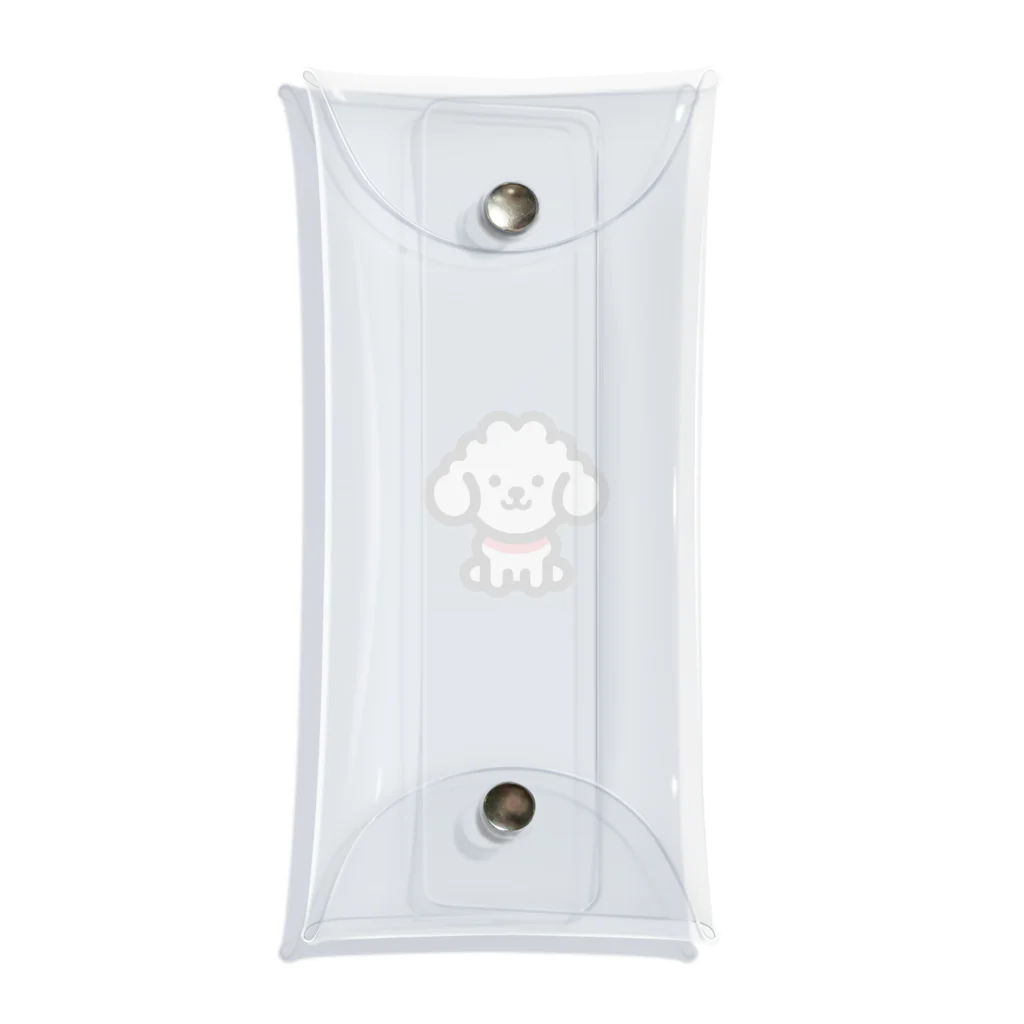 わんこグッズしょっぷcooの白プードル Clear Multipurpose Case