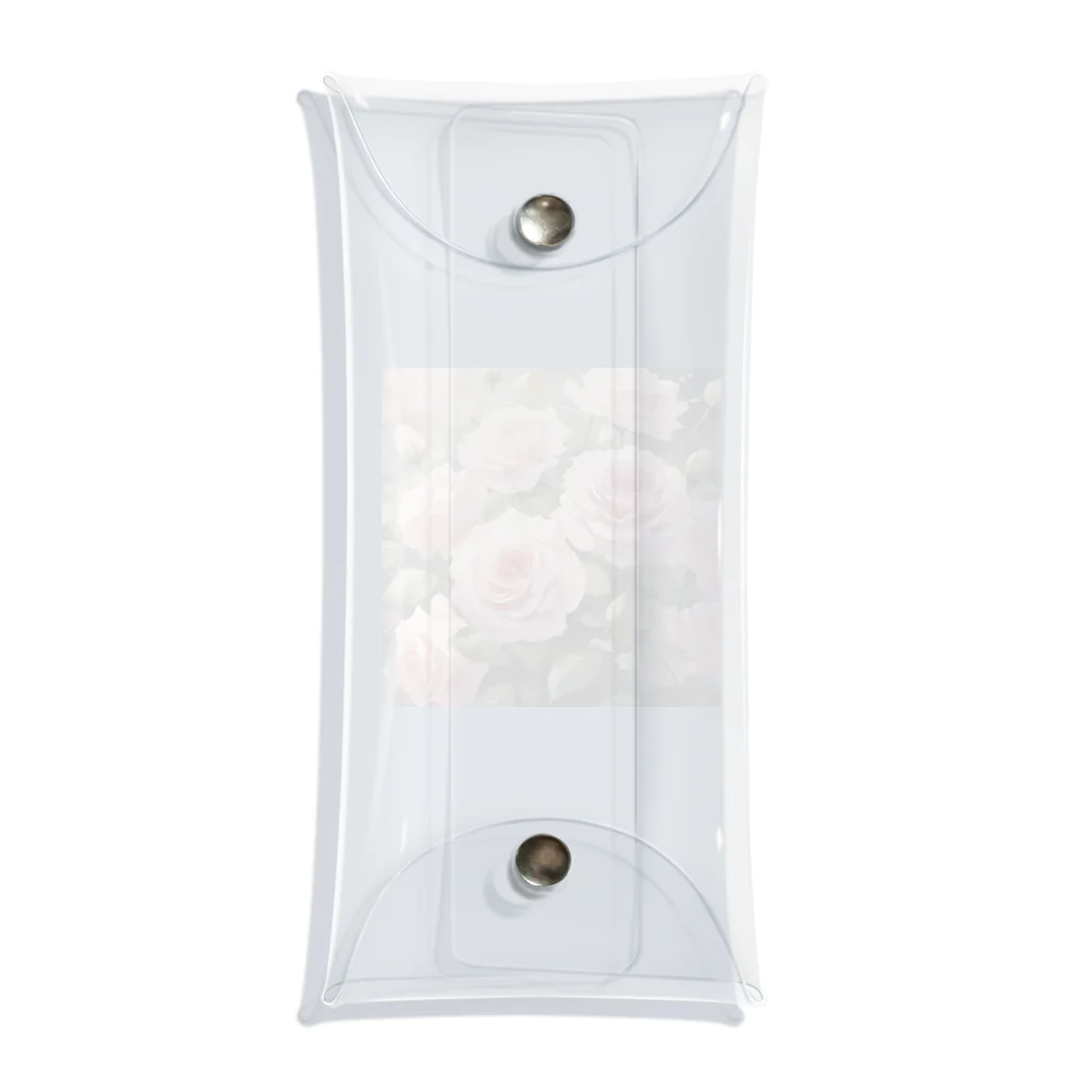 okierazaのペールピンクのバラの花束 Clear Multipurpose Case