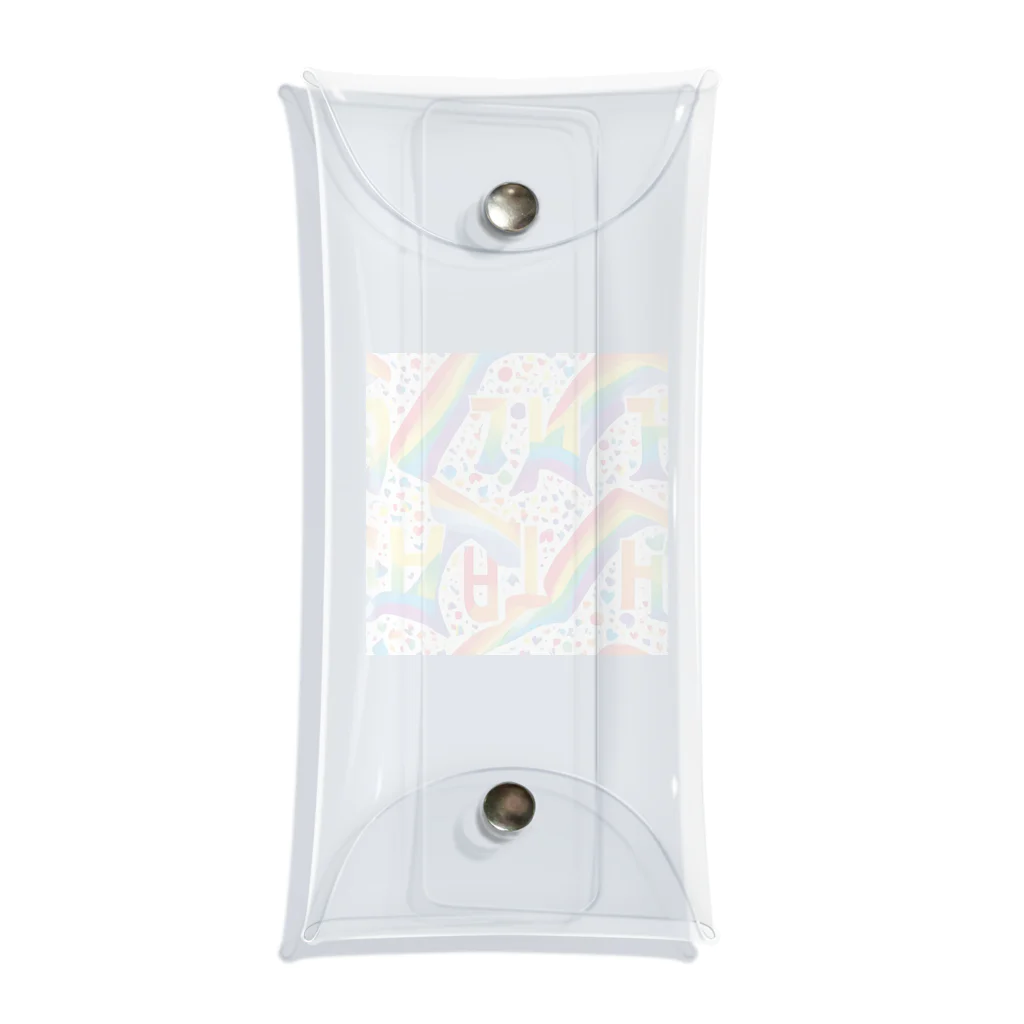 Happy　Rainbow　Flagのレインボーフラッグ Clear Multipurpose Case