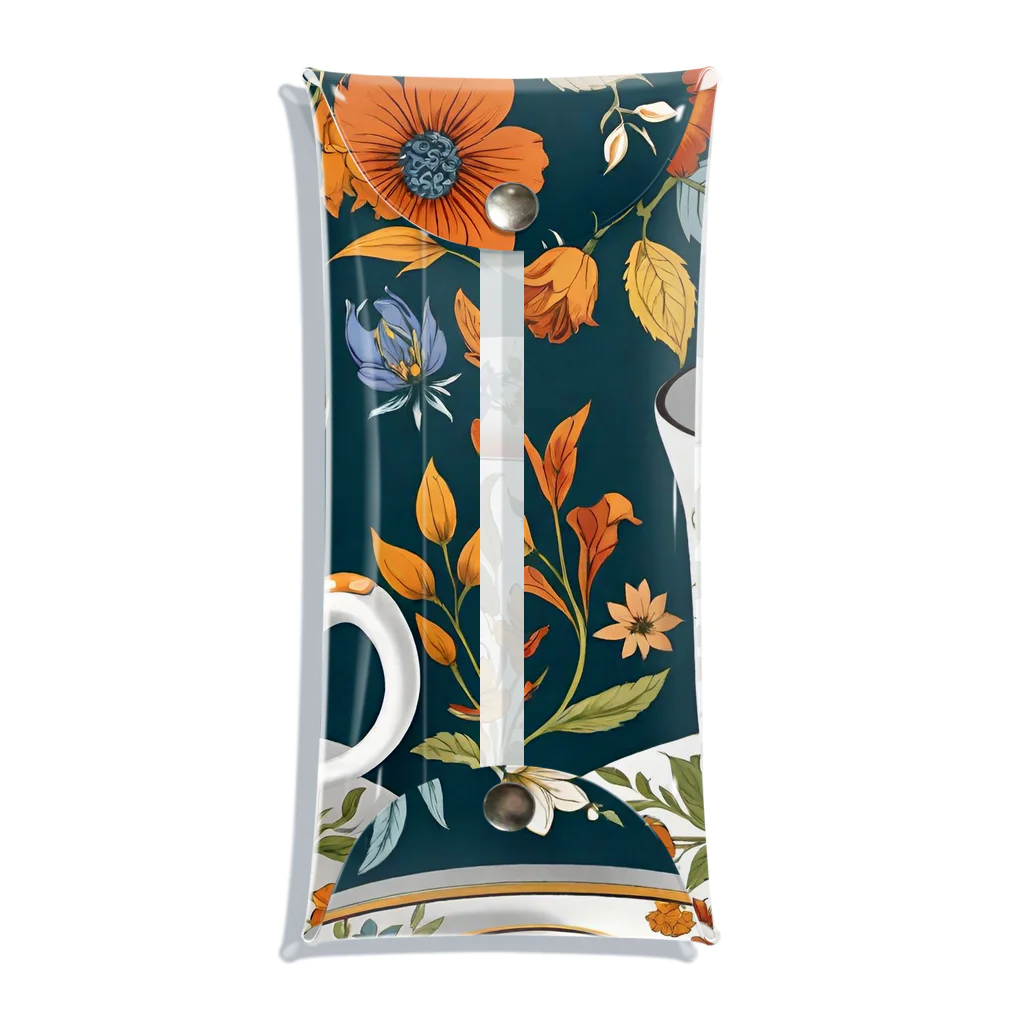 (っ◔◡◔)っ ♥ Le Petit Trésor ♥の花の詩カップ(The Flower Poetry Cup) Clear Multipurpose Case