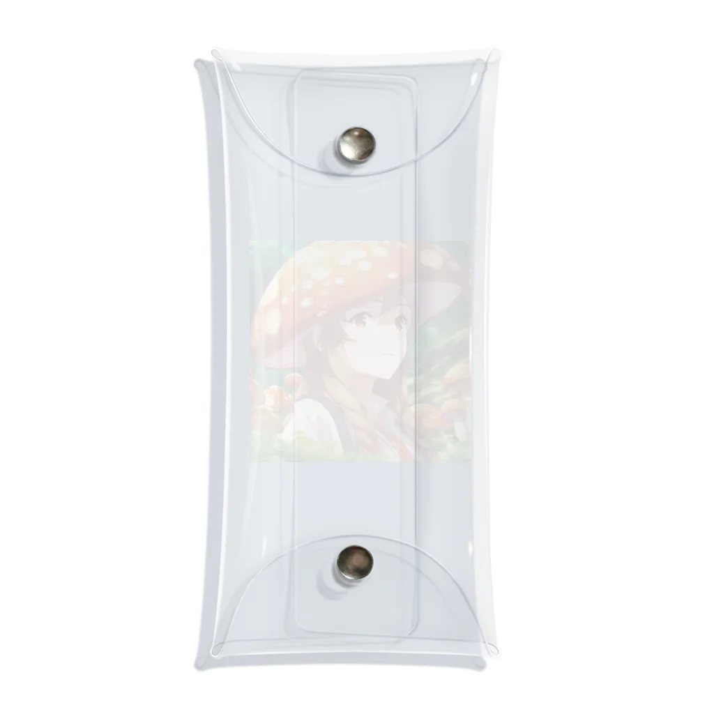 paparamanのキノコ少女 Clear Multipurpose Case