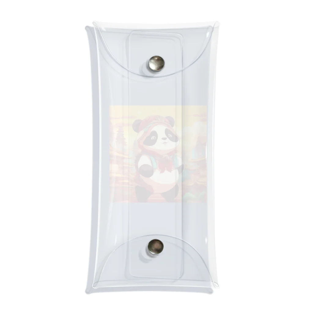 crazypanda2の冒険パンダ Clear Multipurpose Case