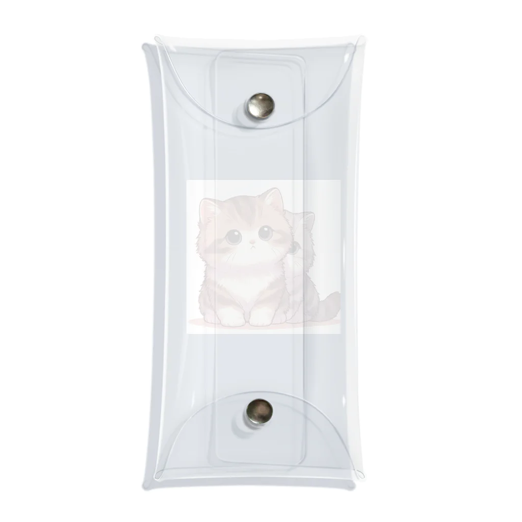 シマのかわいい子猫の兄弟 Clear Multipurpose Case